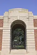 Main gate at Lijssenthoek Military Cemetery
