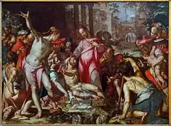 Raising of Lazarus, about 1600, his largest painting at 158 x 208&nbsp;cm, Lille
