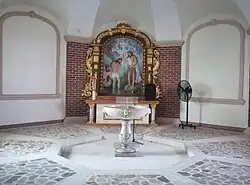 Church's Baptismal Font - the only remaining church piece that hasn't been destroyed by the war