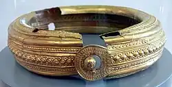 Late Hallstatt gold collar from Austria, c. 550 BC