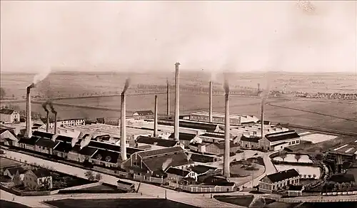 Wire factory Westfälische Union before 1900.