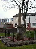 War memorial Lee Avenue, Riddrie in 2008 to commemorate prison officers and their sons