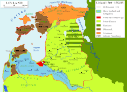Image 31Divisions of Livonia, 1560–85 (from History of Latvia)
