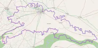Location of Keetham lake in Agra