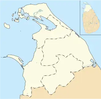 Paranthan is located in Northern Province