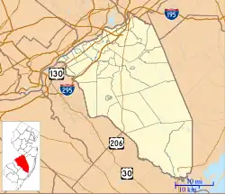 Ewansville is located in Burlington County, New Jersey