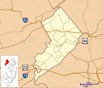 Mount Tammany is located in Warren County, New Jersey