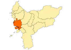 Location within West Kalimantan
