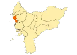 Location within West Kalimantan