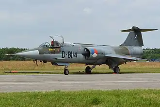 A former Royal Netherlands Air Force F-104G