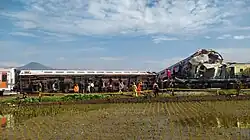 Aftermath of the 2024 Cicalengka train crash.