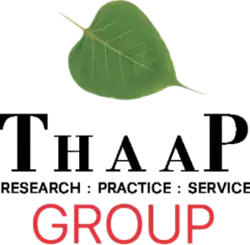 THAAP logo showing the words 'THAAP Group' under a leaf