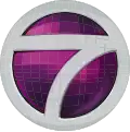 Fourth logo of NTV7, although the Circle 7 logo remains, the 'ntv' caption is removed and blue is replaced by purple in the logo. It was also used as an on screen bug until 15 August 2017 before it was replaced by the 2012 logo when it started broadcasting in 16:9. (2006 – 15 August 2017)