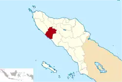 Location within Aceh