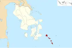 Location within Southeast Sulawesi