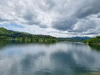 View of Lake Lokve from Mrzla Vodica