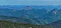 South aspect of Kelly Butte (centered) as seen from Noble Knob, with Colquhoun Peak to the right