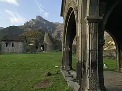 Looking towards the gate