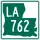 Louisiana Highway 762 marker