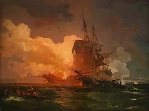 Maltese Ship Attacked by Algerian Pirates, 1765