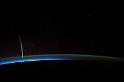 View of the comet from the ISS in Earth orbit, 22 December 2011