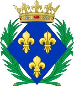 Coat of arms of a princess of France