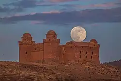 Full Moon over La Calahorra Castle.