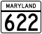 Maryland Route 622 marker