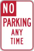 No Parking Any Time R26(CA)
