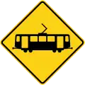 Light Rail Transit (Trolley) Crossing W82(CA)