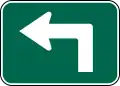 M5-1 (I) Advance Left Turn Arrow (90 Degree Angle)