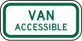 R7-8aP Van accessible (plaque)