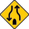 SP-38b: Divided road ends