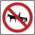 SR-28: Animal-drawn vehicles prohibited