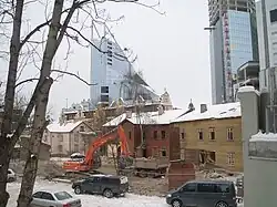 Old wooden houses of Maakri in 2006, majority of them have been demolished