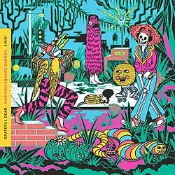 A psychedelic street scene in New York City