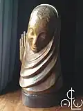 Madonna au Sourire by C. C. van Asch van Wijck, wood sculpture 57&nbsp;cm