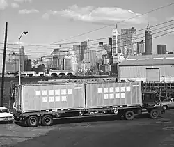 In 1975, many containers still featured riveted aluminum sheet-and-post wall construction, instead of welded, corrugated steel.[10]