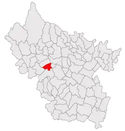Location in Buzău County