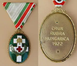 Merit Medal of the Hungarian Red Cross with war decoration