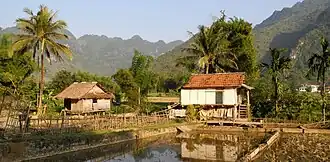 Landscape of the Lác village-resort.