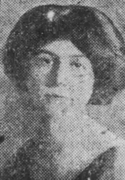 Maida Herman, from a 1915 newspaper; a young white woman