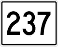State Route 237 marker