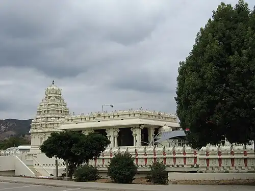 Side view of Temple