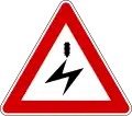 Electricity warning (also used )
