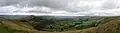 Panoramic view of the Hope Valley and Castleton