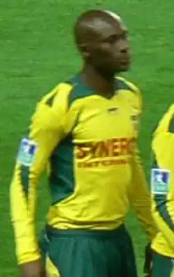 Mamadou Diallo during the AS Saint-Étienne - FC Nantes match counting for the thirteenth day of the 2006-2007 French football championship, on November 11, 2006 at the Stade de la Beaujoire in Nantes.