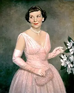 Portrait of Mamie Doud Eisenhower by Thomas Edgar Stephens, 1959