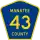 County Road 43 marker