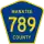 County Road 789 marker